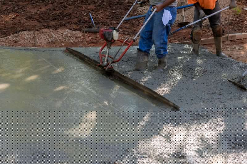 Deck Extension Pouring